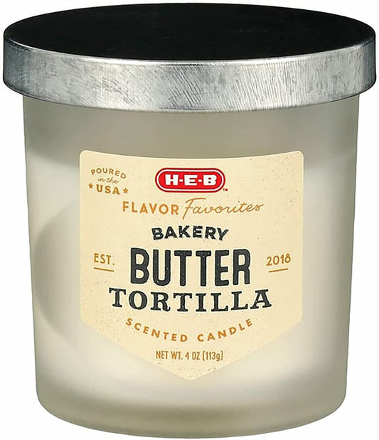 4oz HEB Butter Tortilla candle